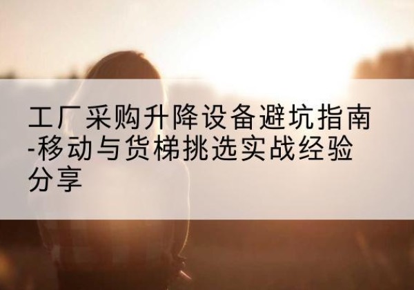 泗洪移动式升降机怎么选-工厂采购升降设备避坑指南-移动与货梯挑选实战经验分享