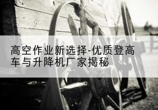 泗洪登高车厂家-高空作业新选择-优质登高车与升降机厂家揭秘